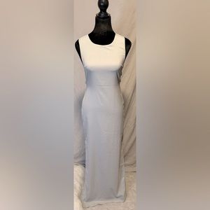 Full length gray dress